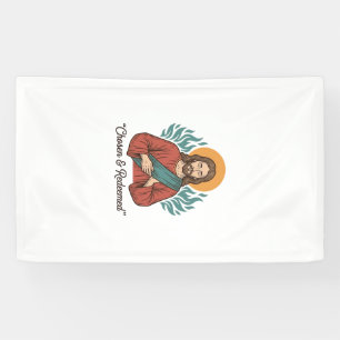 Chosen & Redeemed Christian Vintage Jesus T-Shirt Banner