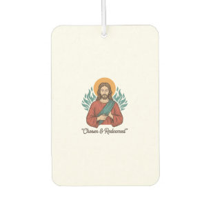 Chosen & Redeemed Christian Vintage Jesus T-Shirt  Car Air Freshener