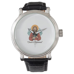 Chosen & Redeemed Christian Vintage Jesus T-Shirt Watch