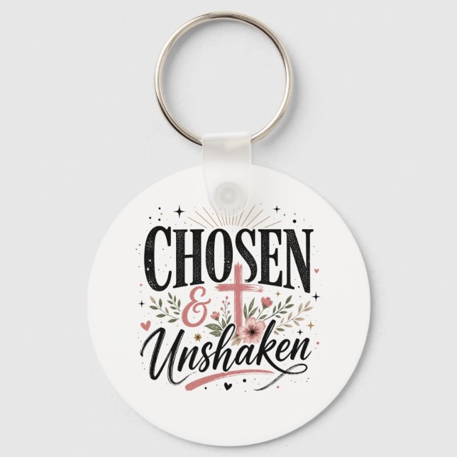 Chosen & Unshaken Keychain (Front)