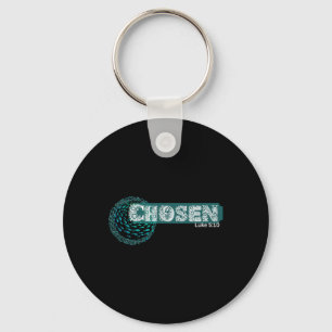 Chosen X Fish Swim Against Current X Bible Verse Key Ring