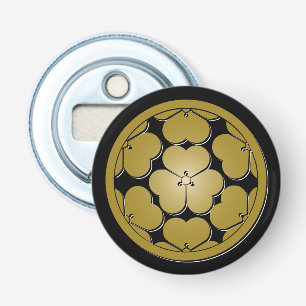 Chosokabe Mon Japanese samurai clan Bottle Opener