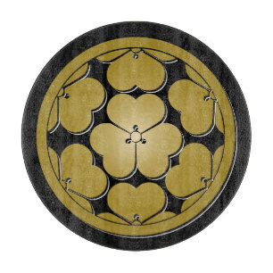 Chosokabe Mon Japanese samurai clan Cutting Board
