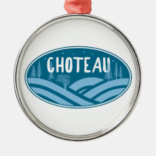 Choteau Montana Outdoors Metal Tree Decoration
