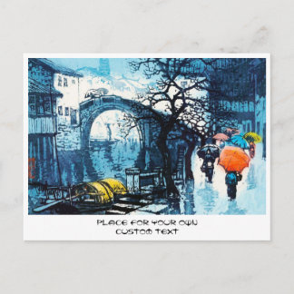 Chou Xing Hua Suzhou Scenery vintage chinese art Postcard