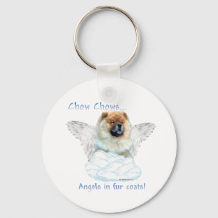 Chow Chow Angel Keychain