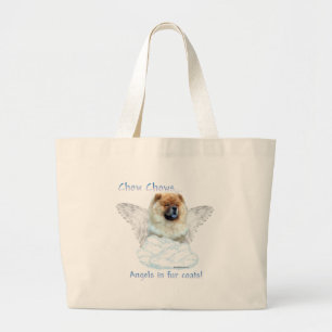 Chow Chow Angel Large Tote Bag