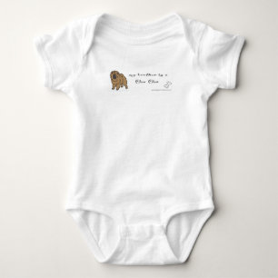 chow chow baby bodysuit
