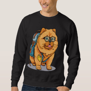 Chow Chow Back To School Dog Puppy First Day Boys Sweatshirt