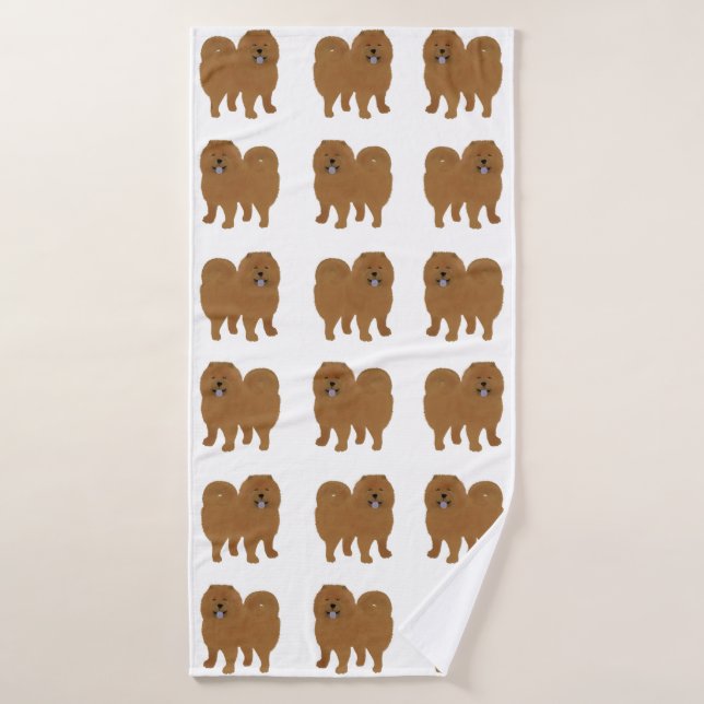 Chow Chow Bath Towel (Bath Towel)