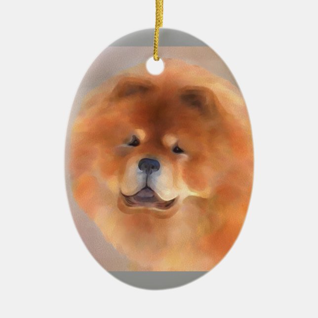 Chow Chow Beauty Ornament or Pendant (Front)