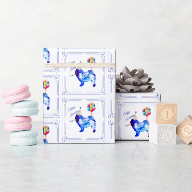 Chow Chow Birthday Wrapping Paper (Baby Shower)