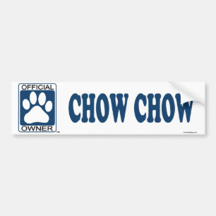 Chow Chow Blue Bumper Sticker
