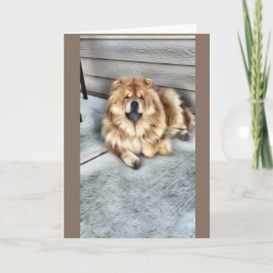 Chow chow card
