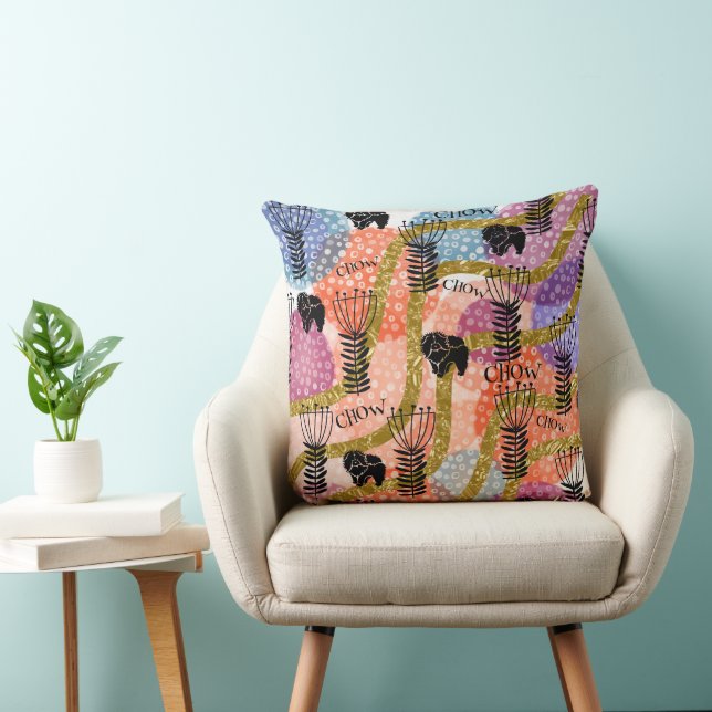 CHOW CHOW CHOW abstract  Cushion (Chair)