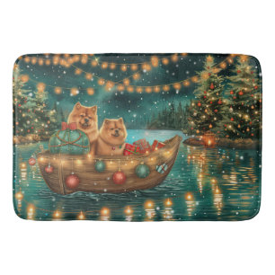 Chow Chow Christmas Festive Voyage Bath Mat