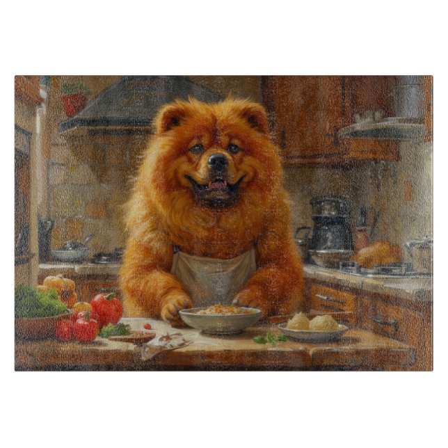 Chow Chow Cooking in Kitchen Cutting Board (Front)