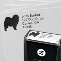 Chow Chow Dog Breed Silhouette Return Address
