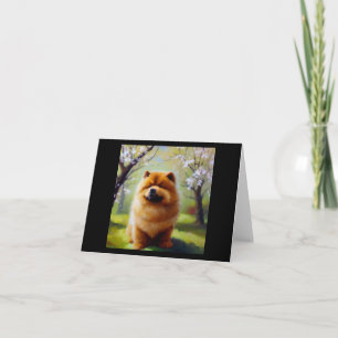 Chow Chow Dog Card