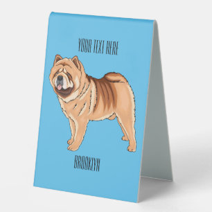 Chow Chow dog cartoon illustration