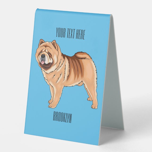 Chow Chow dog cartoon illustration (Front)
