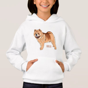 Chow Chow dog cartoon illustration