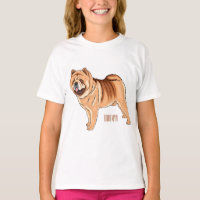 Chow Chow dog cartoon illustration