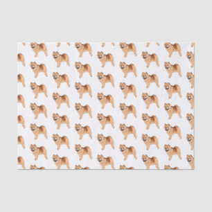 Chow Chow dog cartoon illustration  Tissue Paper
