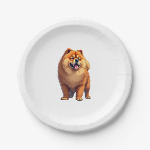Chow Chow Dog Chinese Dog Breed for a Chow Chow Co Paper Plate