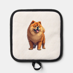 Chow Chow Dog Chinese Dog Breed for a Chow Chow Co Pot Holder