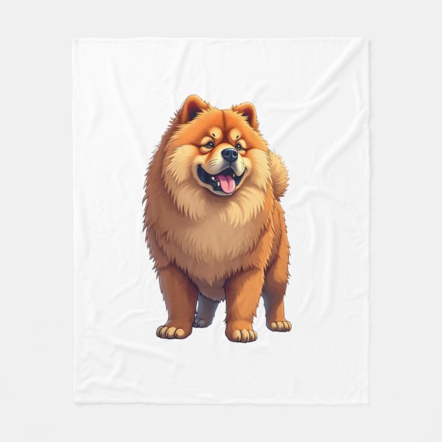 Chow Chow Dog Chinese Dog Breed for a Chow Chow   Fleece Blanket (Front)
