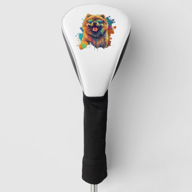 Chow Chow Dog Chinese Dog Breed for a Chow Chow Golf Head Cover (Front)