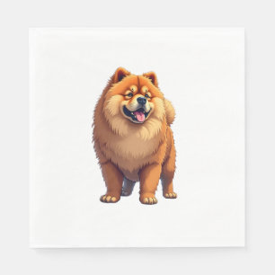 Chow Chow Dog Chinese Dog Breed for a Chow Chow   Napkin