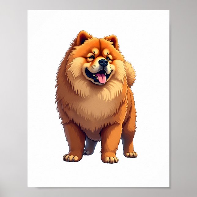 Chow Chow Dog Chinese Dog Breed for a Chow Chow   Poster (Front)