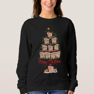 Chow Chow Dog Christmas Tree Lights Chow Chow Xma Sweatshirt