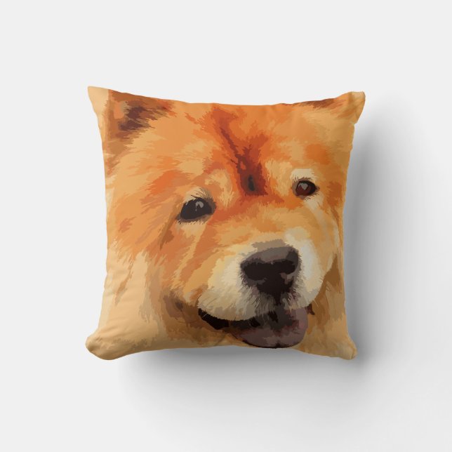 Chow Chow Dog Cushion (Front)