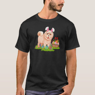Chow Chow Dog Easter Egg Hunting Bunny Chow Chow E T-Shirt