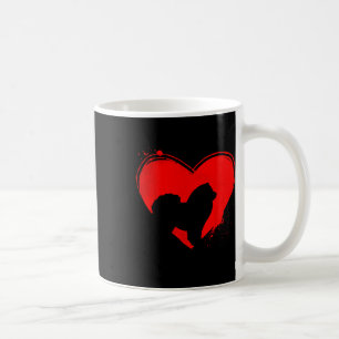 Chow Chow Dog Heart Shape Valentine Dog Lovers Coffee Mug