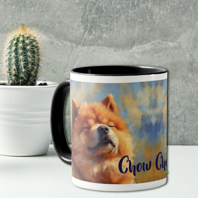 Chow Chow Dog Impressionistic Paint Mug (Creator Uploaded)