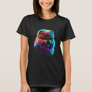 Chow Chow Dog owner Vaporwave Notorious DJ T-Shirt