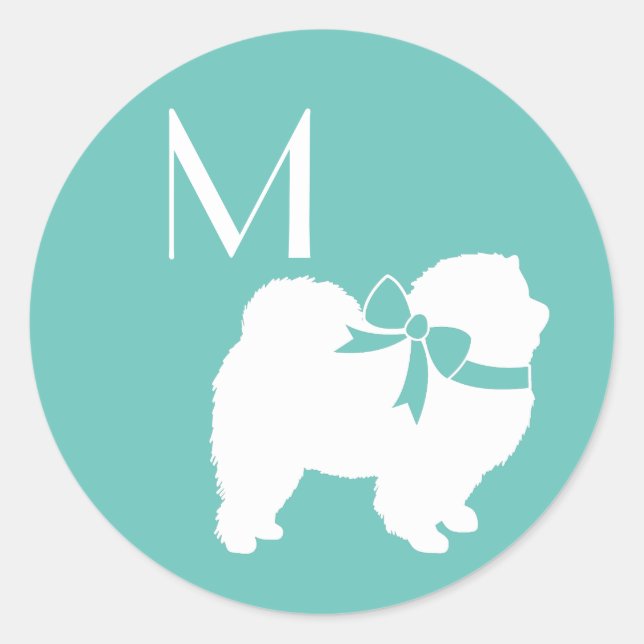 Chow Chow Dog Puppy Classic Round Sticker (Front)