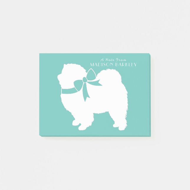 Chow Chow Dog Puppy Post-it Notes (Front)