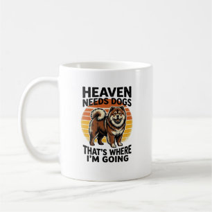 Chow Chow Dog Shirt Heaven Tribute Vintage Engravi Coffee Mug