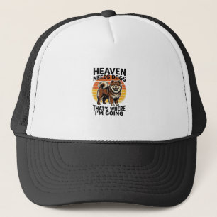 Chow Chow Dog Shirt Heaven Tribute Vintage Engravi Trucker Hat