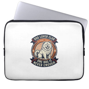 Chow Chow Dog Shirt One Dog Is Never Enough Retro Laptop Sleeve