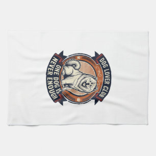 Chow Chow Dog Shirt One Dog Is Never Enough Retro Tea Towel