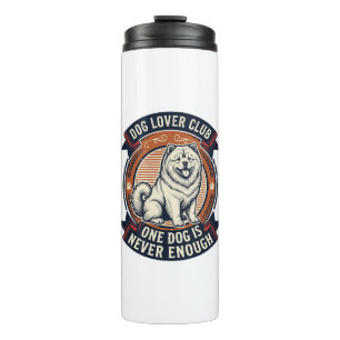Chow Chow Dog Shirt One Dog Is Never Enough Retro Thermal Tumbler