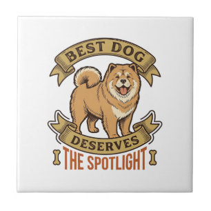 Chow Chow Dog Shirt Vintage Engraving Funny Pet De Tile