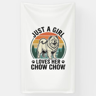 Chow Chow Dog Shirt Vintage Girl Dog Lover Art_1 Banner