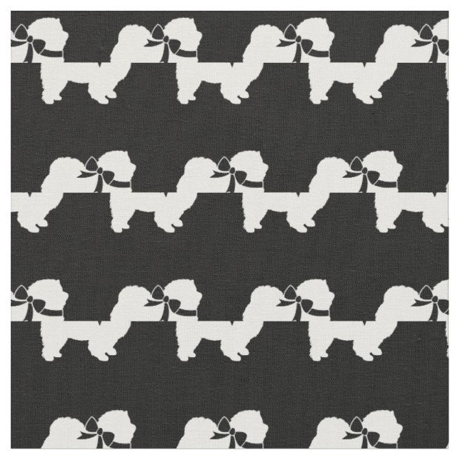 Chow Chow Dog Silhouette Pet Fabric (Close Up)